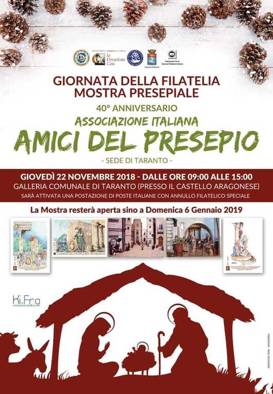 aiap taranto 40 anni giornata filatelia