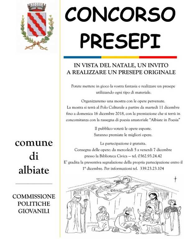 Albiate - concorso presepi 2018