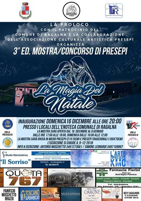 LA MAGIA DEL NATALE - mostra e concorso presepi - Ragalna CT