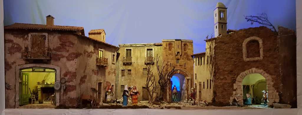 Presepio in stile romano - allestito nella chiesa di Sant'Agostino - Roma 2018