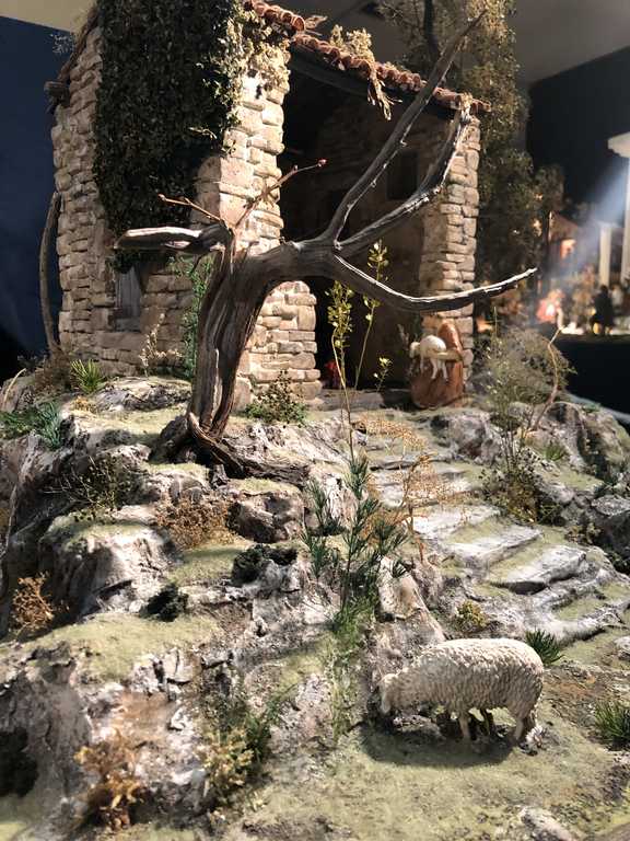 Barbara Lo Presti - Roma 2018 - natività da 12cm ambientata in un rudere