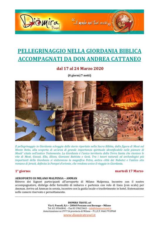 viaggio giordania 2020 - aiap cinisello