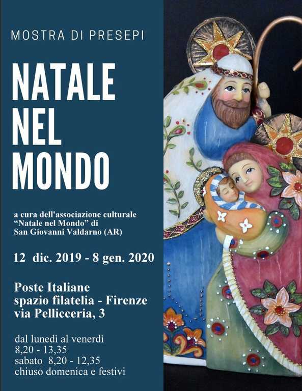 Locandina mostra 2019 - firenze - natale nel mondo
