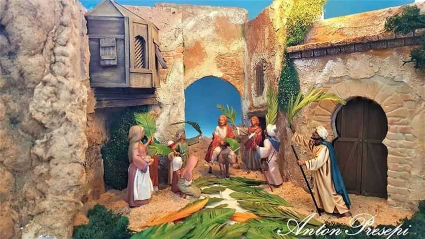 Anton presepi diorama pasquale