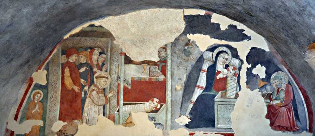 convegno aiap rieti 2021 - affresco greccio - valle primo presepe