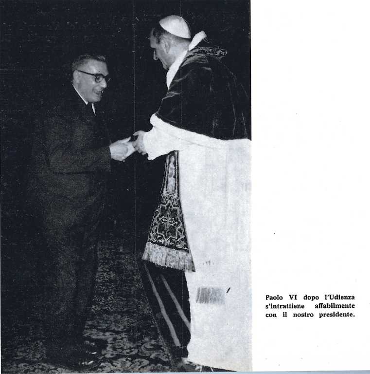 Udienza Papa Paolo VI e Angelo Stefanucci